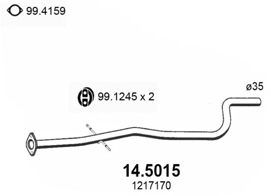 Exhaust Pipe (14.5015)