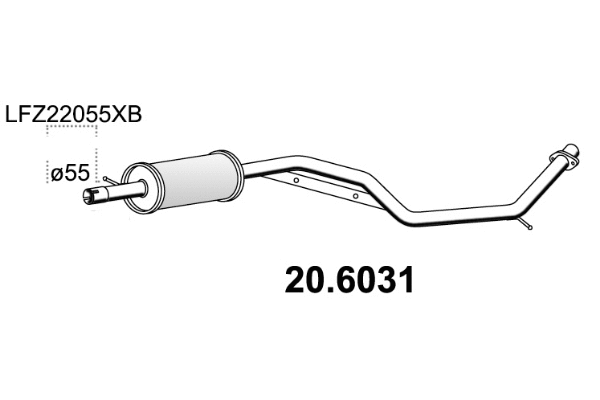 Centre Muffler (20.6031)