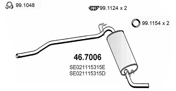 Rear Muffler (46.7006)