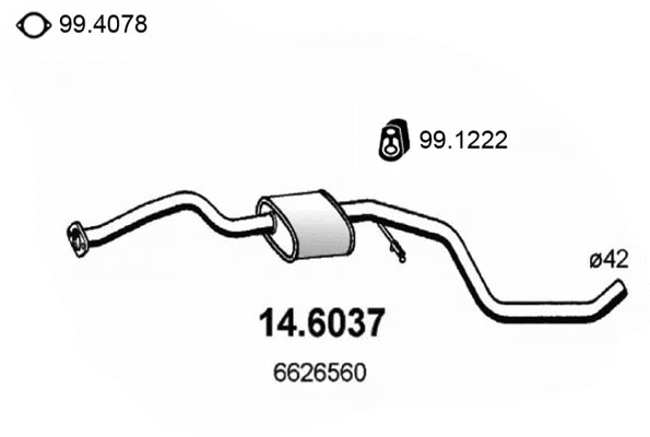 Centre Muffler (14.6037)