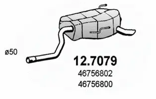 Rear Muffler (12.7079)