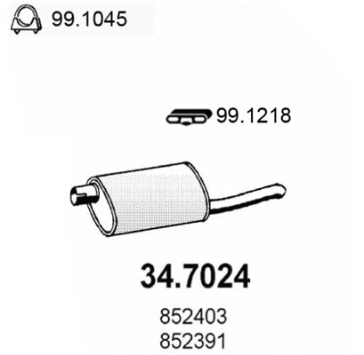Rear Muffler (34.7024)