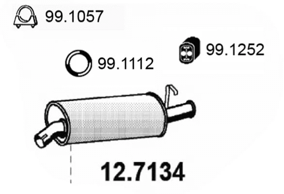 Rear Muffler (12.7134)