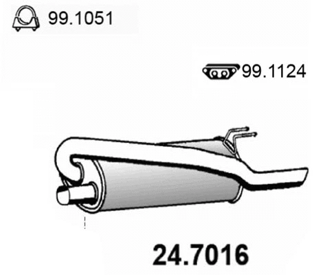 Rear Muffler (24.7016)