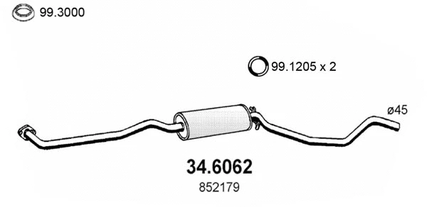 Centre Muffler (34.6062)
