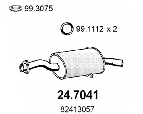 Rear Muffler (24.7041)