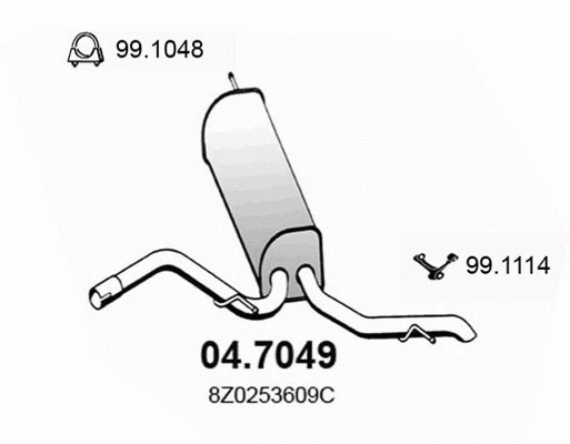Rear Muffler (04.7049)