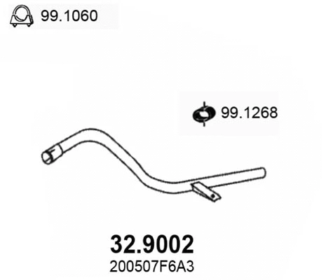 Exhaust Pipe (32.9002)