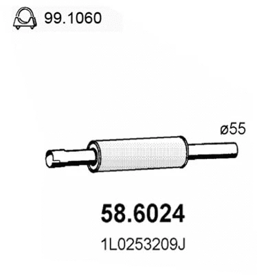 Centre Muffler (58.6024)