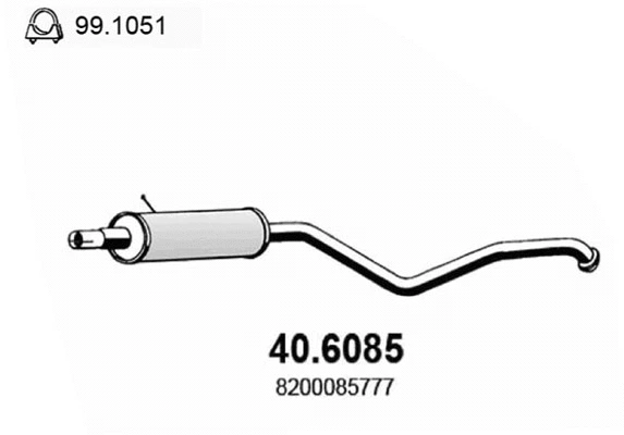 Centre Muffler (40.6085)
