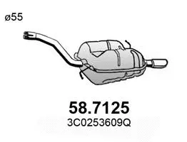 Rear Muffler (58.7125)