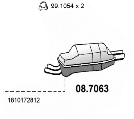 Rear Muffler (08.7063)