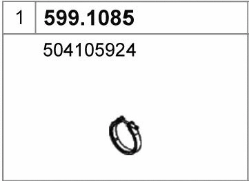 Mounting Kit, muffler (599.1085)