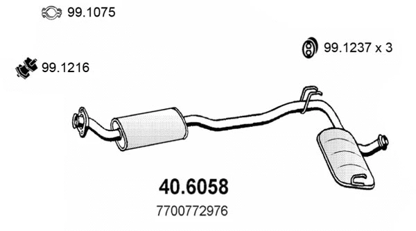 Centre Muffler (40.6058)