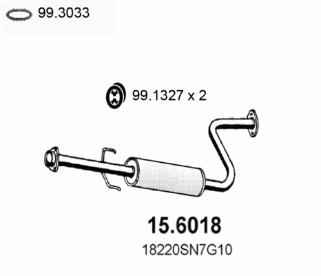 Centre Muffler (15.6018)