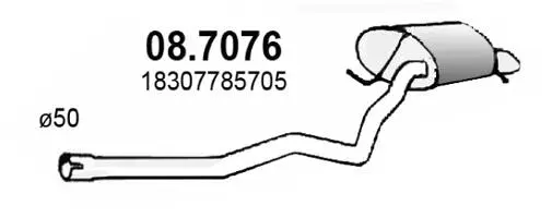 Rear Muffler (08.7076)