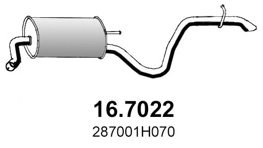 Rear Muffler (16.7022)