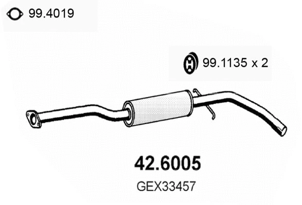 Centre Muffler (42.6005)