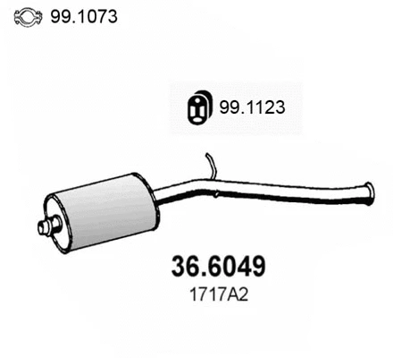 Centre Muffler (36.6049)