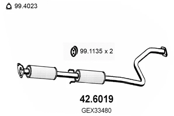 Centre Muffler (42.6019)