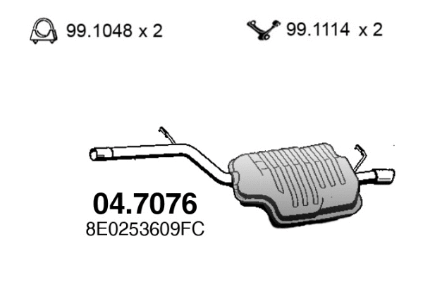 Rear Muffler (04.7076)
