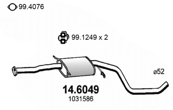 Centre Muffler (14.6049)