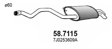 Rear Muffler (58.7115)