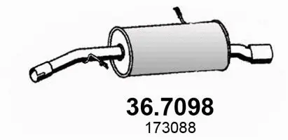 Rear Muffler (36.7098)