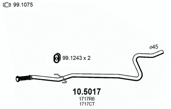 Exhaust Pipe (10.5017)