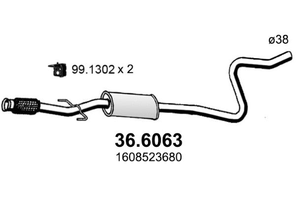 Centre Muffler (36.6063)