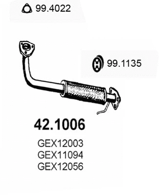Exhaust Pipe (42.1006)