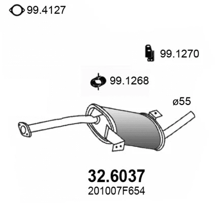 Centre Muffler (32.6037)