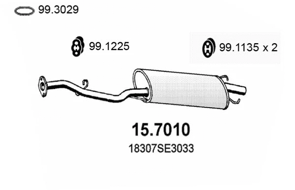 Rear Muffler (15.7010)
