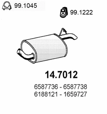 Rear Muffler (14.7012)