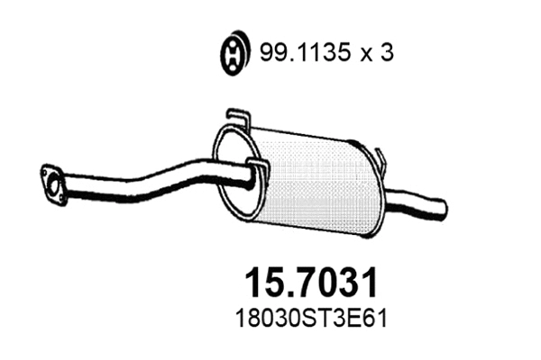 Rear Muffler (15.7031)