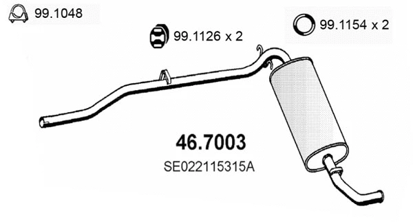 Rear Muffler (46.7003)