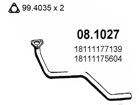 Exhaust Pipe (08.1027)