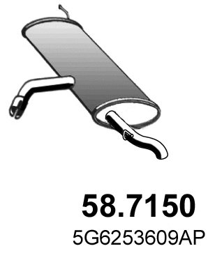 Rear Muffler (58.7150)