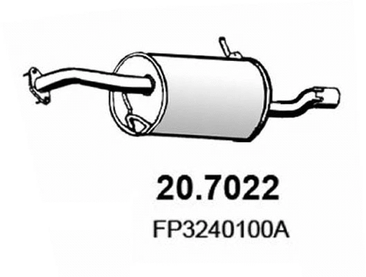 Rear Muffler (20.7022)
