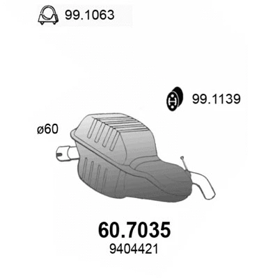 Rear Muffler (60.7035)