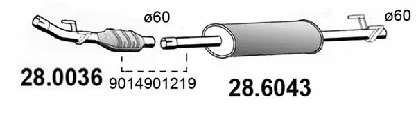 Centre Muffler (28.6043)