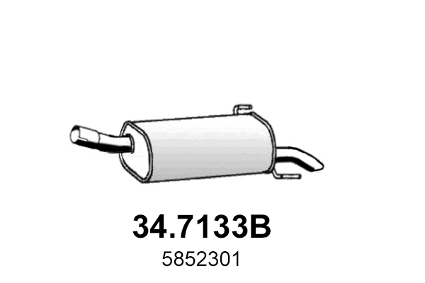 Rear Muffler (34.7133B)