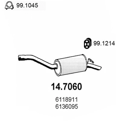 Rear Muffler (14.7060)