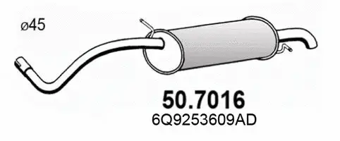 Rear Muffler (50.7016)