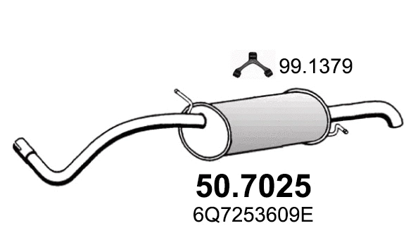 Rear Muffler (50.7025)