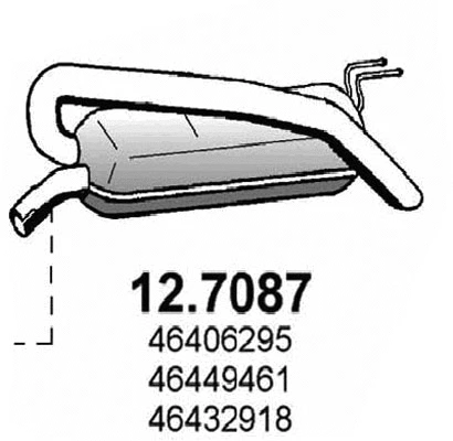 Rear Muffler (12.7087)