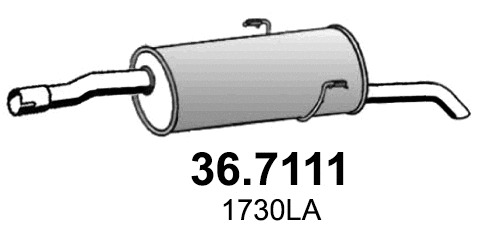 Rear Muffler (36.7111)