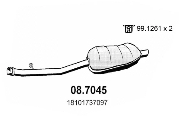 Rear Muffler (08.7045)