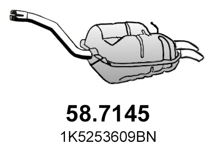 Rear Muffler (58.7145)
