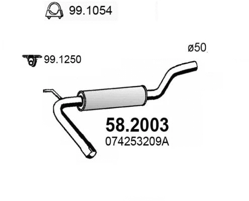 Front Muffler (58.2003)